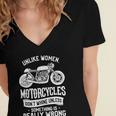 Motorcycles Dont Whine Unless 468 Shirt Women's Jersey Short Sleeve Deep V-Neck Tshirt