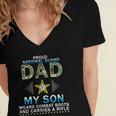 My Son Wears Combat Bootsproud 689 Shirt Women's Jersey Short Sleeve Deep V-Neck Tshirt