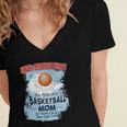 Never Underestimate The Pride Of A Basketball Mom Women's Jersey Short Sleeve Deep V-Neck Tshirt