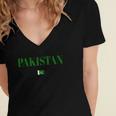 Pakistan Flag Men Women Kids Pakistan Women's Jersey Short Sleeve Deep V-Neck Tshirt