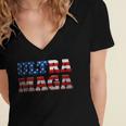 Proud Ultra Maga V11 Women's Jersey Short Sleeve Deep V-Neck Tshirt