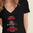 Retired Nurse Under New Management See Grandkids For Nurse Women's Jersey Short Sleeve Deep V-Neck Tshirt