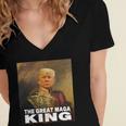 The Return Of The Great Maga King Women's Jersey Short Sleeve Deep V-Neck Tshirt