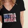 Ultra Maga And Proud Of It A Ultra Maga And Proud Of It V19 Women's Jersey Short Sleeve Deep V-Neck Tshirt