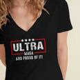 Ultra Maga And Proud Of It V27 Women's Jersey Short Sleeve Deep V-Neck Tshirt