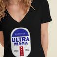 Ultra Maga Funny V2 Women's Jersey Short Sleeve Deep V-Neck Tshirt