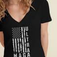 Ultra Maga Ultra Maga Funny Ultra Maga 2024 Ultra Maga And Proud Of Itultra Maga Proud V3 Women's Jersey Short Sleeve Deep V-Neck Tshirt