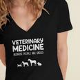 Veterinary Medicine Because People Are Gross Veterinary Women's Jersey Short Sleeve Deep V-Neck Tshirt