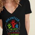 Volunteer - The Of Time Is Priceless 54 Trending Shirt Women's Jersey Short Sleeve Deep V-Neck Tshirt