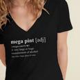 Womens Mega Pint Mega Pint Of Wine Glass Definition Mega Pint Women's Jersey Short Sleeve Deep V-Neck Tshirt