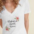 Alabama Sweet Home Sweet Home Women's Jersey Short Sleeve Deep V-Neck Tshirt