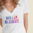 Axolotl Squishmallow Women's Jersey Short Sleeve Deep V-Neck Tshirt