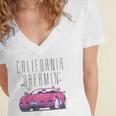 Barbie California Dreamin Music Lover Gift Women's Jersey Short Sleeve Deep V-Neck Tshirt