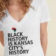 Black History Is Kansas Citys History Women's Jersey Short Sleeve Deep V-Neck Tshirt