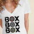 Box Box Box F1 Tyre Compound V2 Design Women's Jersey Short Sleeve Deep V-Neck Tshirt