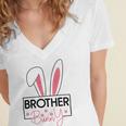 Brother Easter Bunny Women's Jersey Short Sleeve Deep V-Neck Tshirt