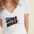 Copy Of Ultra Maga Women's Jersey Short Sleeve Deep V-Neck Tshirt