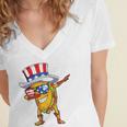 Dabbing Uncle Sam Taco 4Th Of July Kids Boys Girls Women's Jersey Short Sleeve Deep V-Neck Tshirt Dabbing Uncle Sam Taco 4Th Of July Kids Boys Girls Women's Jersey Short Sleeve Deep V-Neck Tshirt
