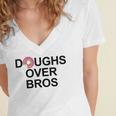 Doughs Over Bros Women's Jersey Short Sleeve Deep V-Neck Tshirt