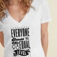 Equality Women's Jersey Short Sleeve Deep V-Neck Tshirt