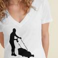 Evolution Lawn Mower 135 Shirt Women's Jersey Short Sleeve Deep V-Neck Tshirt