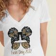 Field Day 2022 Last Day Of School V2 Women's Jersey Short Sleeve Deep V-Neck Tshirt