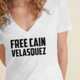 Free Cain Velasquez V5 Women's Jersey Short Sleeve Deep V-Neck Tshirt