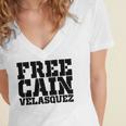 Free Cain Velasquez V6 Women's Jersey Short Sleeve Deep V-Neck Tshirt