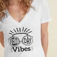 Happy Field Day Field Day Tee Kids Graduation School Fun Day V8 Women's Jersey Short Sleeve Deep V-Neck Tshirt