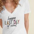 Happy Last Day Of School Funny V4 Women's Jersey Short Sleeve Deep V-Neck Tshirt