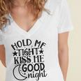 Hold Me Tight Kiss Me Good Night Cute Clothes Baby Design Baby Tshirt Women's Jersey Short Sleeve Deep V-Neck Tshirt