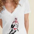 Huchnon Native American Tribe V6 Women's Jersey Short Sleeve Deep V-Neck Tshirt