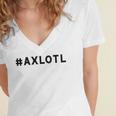 I Axlotl Questions Cute Axlotl V4 Women's Jersey Short Sleeve Deep V-Neck Tshirt