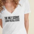 I Know Political Science Gifts Women's Jersey Short Sleeve Deep V-Neck Tshirt