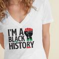 Im A Black History Juneteenth African American Women's Jersey Short Sleeve Deep V-Neck Tshirt