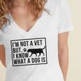 Im Not A Vet But I Know What A Dog Is Transgender Gift Women's Jersey Short Sleeve Deep V-Neck Tshirt