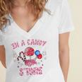 Kid In A Candy Store 35 Trending Shirt Women's Jersey Short Sleeve Deep V-Neck Tshirt