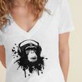 Monkey Business Women's Jersey Short Sleeve Deep V-Neck Tshirt