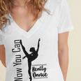 Official Wow You Can Really Dance - Dance Lover Idea Women's Jersey Short Sleeve Deep V-Neck Tshirt