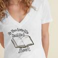 Premium If You Love Me Read Me A Book - Books Lovers Women's Jersey Short Sleeve Deep V-Neck Tshirt