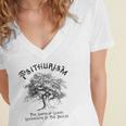 Psithurism The Sound Of Leaves Whispering In The Breeze Women's Jersey Short Sleeve Deep V-Neck Tshirt
