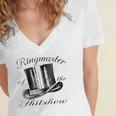 Ringmaster Of The Shitshow Women's Jersey Short Sleeve Deep V-Neck Tshirt