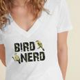 Twitcher Funny - Bird Nerd 195 Shirt Women's Jersey Short Sleeve Deep V-Neck Tshirt