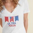 Ultra Maga And Proud Of It V13 Women's Jersey Short Sleeve Deep V-Neck Tshirt