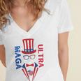 Ultra Maga And Proud Of It V20 Women's Jersey Short Sleeve Deep V-Neck Tshirt