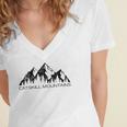 Womens Catskill Mountains New York Gift Women's Jersey Short Sleeve Deep V-Neck Tshirt