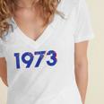 Womens Pro Choice 1973 Womens Roe - Prochoice Women's Jersey Short Sleeve Deep V-Neck Tshirt