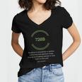 728B With Quote From Ephesians Women's Jersey Short Sleeve Deep V-Neck Tshirt