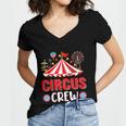 Circus Crew Funny Circus Staff Costume Circus Theme Party V2 Women's Jersey Short Sleeve Deep V-Neck Tshirt