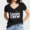 Cousin Crew 4Th Of July Patriotic American Family Matching V9 Women's Jersey Short Sleeve Deep V-Neck Tshirt
